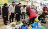 김철우 보성군수 와 김영록 전남도지사, 설 명절 맞이 전통시장 장보기