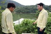강진원 군수, 저수지 점검… ‘농업용수 확보 빈틈없다’